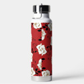 Japanisches Rosenblumendesign Trinkflasche (rechts)
