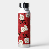 Japanisches Rosenblumendesign Trinkflasche (Links)