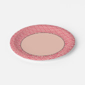 Japanisches Sakura Koinobori Muster Papier Pappteller (Schrägansicht)