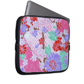 Japanisches Sakura Muster Laptop Sleeve (Vorne Rechts)