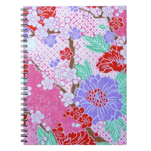 Japanisches Sakura-Muster-Notebook Notizblock (Vorderseite)
