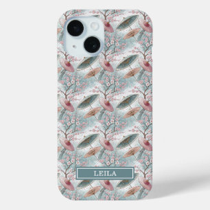 Japanisches Sakura-Schirmmuster mit Monogramm Case-Mate iPhone Hülle