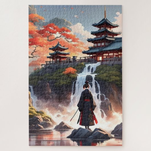 Japanisches Samurai Castle Puzzle (Vertikal)