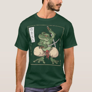 Japanisches Samurai-Frosch-Tattoo T-Shirt