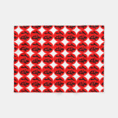 Japanisches Samurai-Kanji-Symbol Fleecedecke (Vorderseite (Horizontal))