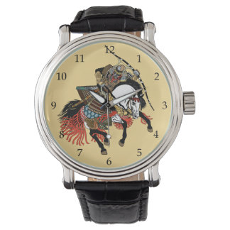 Japanisches Samurai-Pferd Armbanduhr