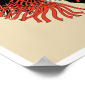 Japanisches Samurai-Pferd Poster (Ecke)