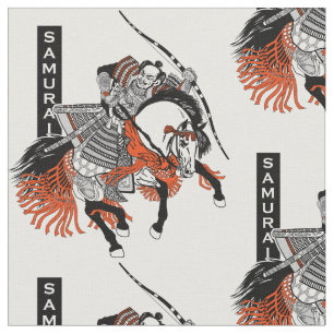 Japanisches Samurai-Pferd Stoff