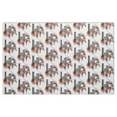 Japanisches Samurai-Pferd Stoff (Fat Quarter (45,7 x 55,9 cm))