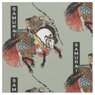 Japanisches Samurai-Pferd Stoff