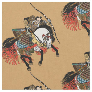 Japanisches Samurai-Pferd Stoff