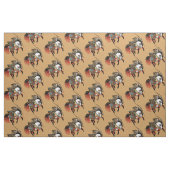 Japanisches Samurai-Pferd Stoff (Fat Quarter (45,7 x 55,9 cm))