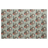 Japanisches Samurai-Pferd Stoff (Fat Quarter (45,7 x 55,9 cm))