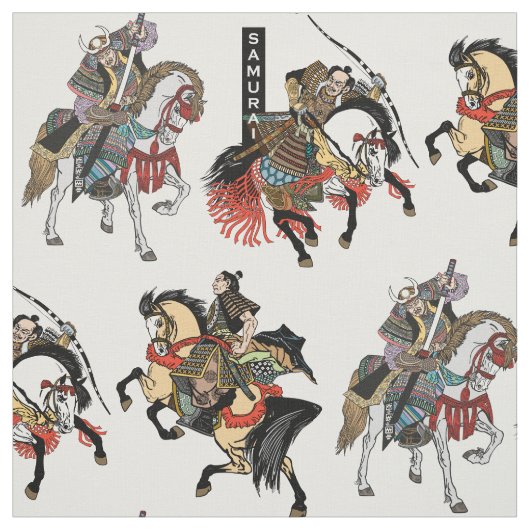 Japanisches Samurai-Pferd  Stoff (Muster)