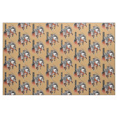 Japanisches Samurai-Pferd Stoff (Fat Quarter (45,7 x 55,9 cm))