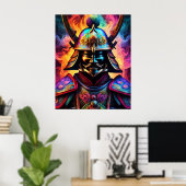 Japanisches Samurai-Plakat Poster (Heimbüro)
