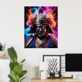 Japanisches Samurai-Plakat Poster (Heimbüro)