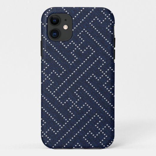 japanisches Sashiko-Schlüsseldesign Case-Mate iPhone Hülle (Rückseite)