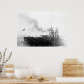 Japanisches Schlachtschiff Nagato Poster (Küche)