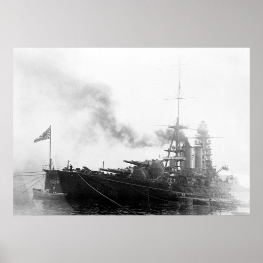 Japanisches Schlachtschiff Nagato Poster (Vorne)