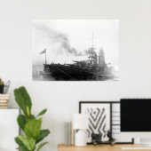 Japanisches Schlachtschiff Nagato Poster (Heimbüro)