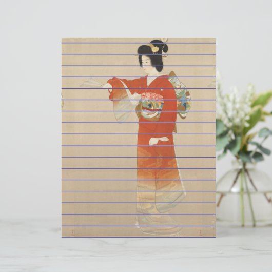 japanisches Schreibpapier (Stehend Vorderseite)