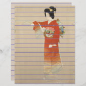 japanisches Schreibpapier (Vorne/Hinten)