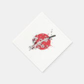 Japanisches Schwert Japan Kendo Katana Ninja Samur Serviette (Ecke)