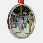 Japanisches Schwertfestival Ornament Aus Metall (Rechts)