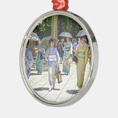 Japanisches Schwertfestival Ornament Aus Metall (Links)