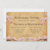 Japanisches Scroll Cheroms Probe Abendessen Einladung (Vorderseite)