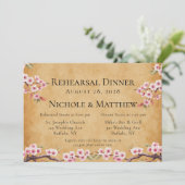 Japanisches Scroll Cheroms Probe Abendessen Einladung (Stehend Vorderseite)