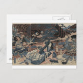 Japanisches Seemonster um 1815 Postkarte (Vorne/Hinten)