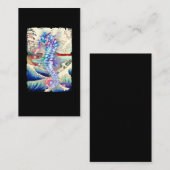 Japanisches Seepferd Farbenfrohe Pferde Natur Kuns Visitenkarte (Vorne/Hinten)