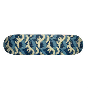 Japanisches Seewellenmuster Skateboard