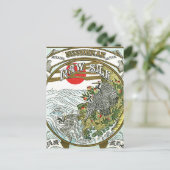 Japanisches Seidensiegel Postkarte (Stehend Vorderseite)