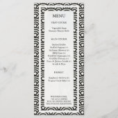 Japanisches Seigaiha Waves Elegant Beach Wedding M Menükarte (Rückseite)