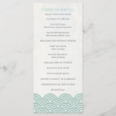 japanisches Seigaiha Waves-Programm/Dienstorden Programm (Rückseite)