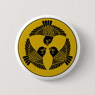 japanisches Sparrow-Wappen Button