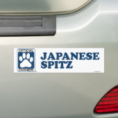 Japanisches Spitz-Blau Autoaufkleber (Auf Auto)