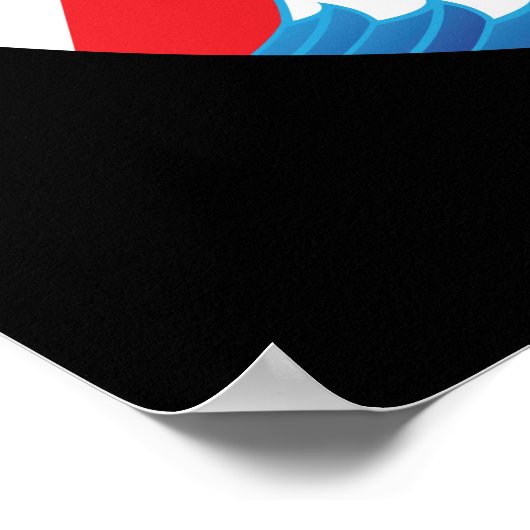 Japanisches Surfer Poster (Ecke)