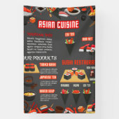 japanisches Sushi-Bar Restaurant Banner (Vertikal)