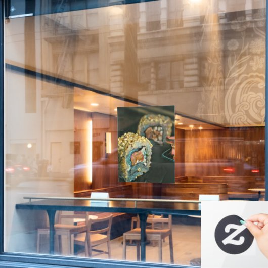 japanisches Sushi Fensteraufkleber (Café-Fenster)