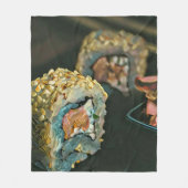 japanisches Sushi Fleecedecke (Vorderseite)
