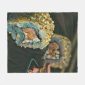 japanisches Sushi Fleecedecke (Vorderseite (Horizontal))