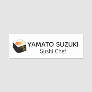 Japanisches Sushi Koch Seafood Restaurant Namensschild