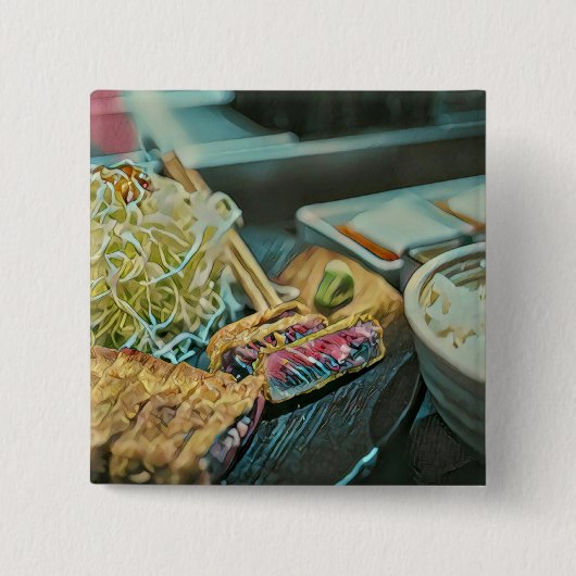 Japanisches Sushi-Lieblingsgeschenk Button (Vorderseite)
