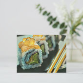 japanisches Sushi Postkarte (Stehend Vorderseite)