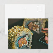 japanisches Sushi Postkarte (Vorne/Hinten)