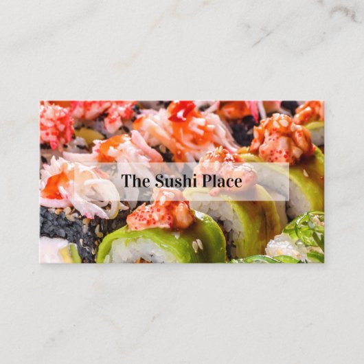 Japanisches Sushi Restaurant Visitenkarte (Vorderseite)